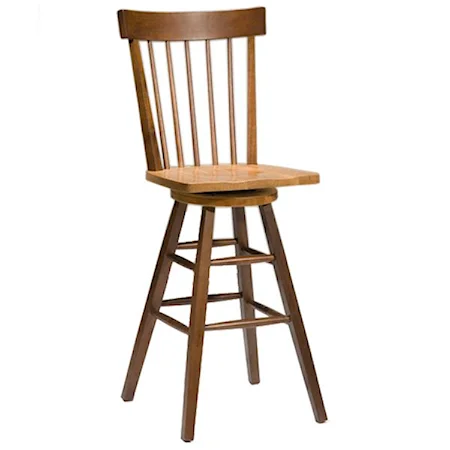 Shaker Style Swivel Barstool